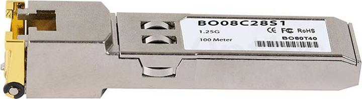 Image du produit BlueOptics MGBIC-02-BO. Type d'émetteur-récepteur SFP : Cuivre, Vitesse maximale de transmission des données :