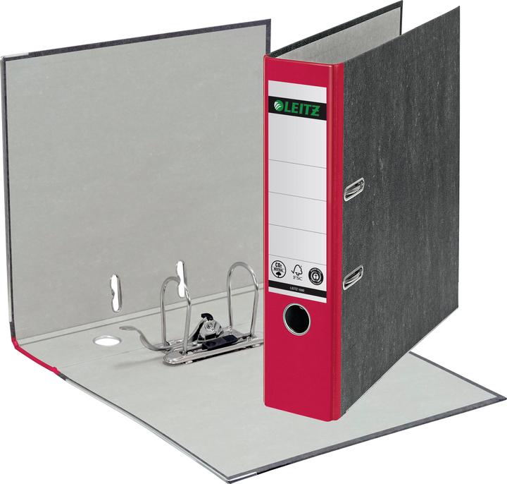 Immagine prodotto Leitz STANDARD-ORDER A4 80MM Con fessure, per formato A4, cartone (RC), larghezza del dorso 80mm. Pate (A4, 80 mm, 1 Pezzo/i)