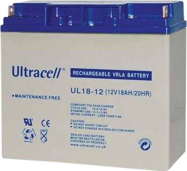 Produktbild Ultracell Akku, Bleisäure, 12V, 18Ah, Schraubenklemme, M5 (12 V, 18 Ah)