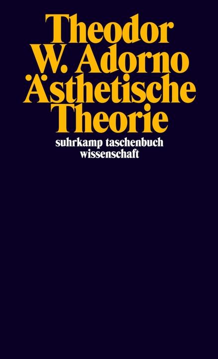 Actual product image Ästhetische Theorie (German, Theodor W. Adorno, 1973)