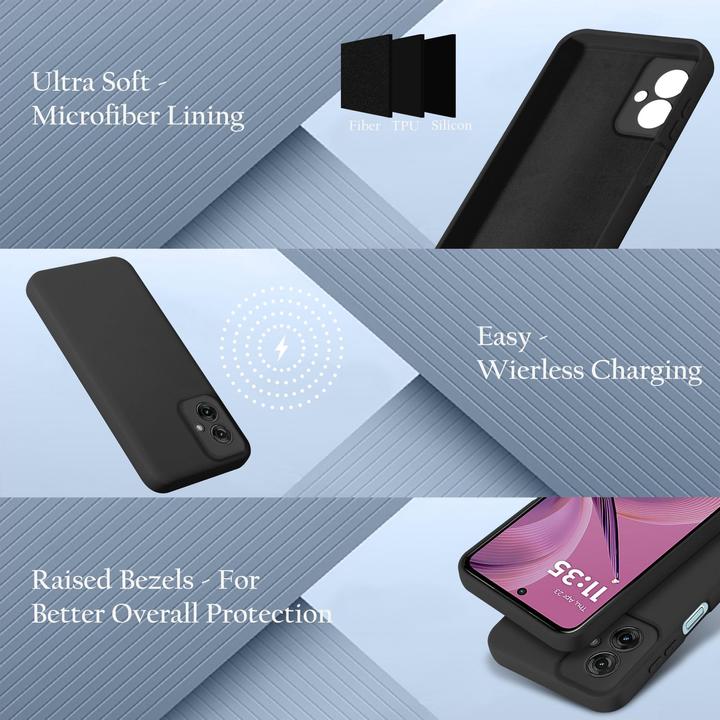 Image du produit Cadorabo Coque pour Motorola Moto G55 TPU Liquid Silicone Case (Motorola Moto C)