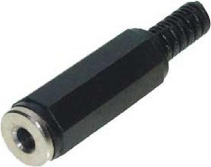 Image du produit Shiverpeaks BASIC-S Fiche jack 3,5 mm, mono plastique, à souder soi-même, en polybag avec perforation Euro