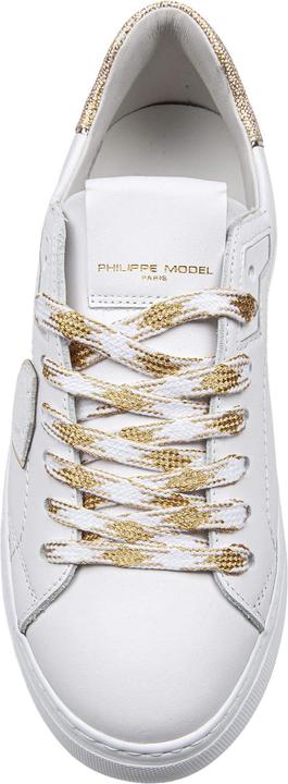 Produktbild Philippe Model temple leather sneakers color white/gold (38)