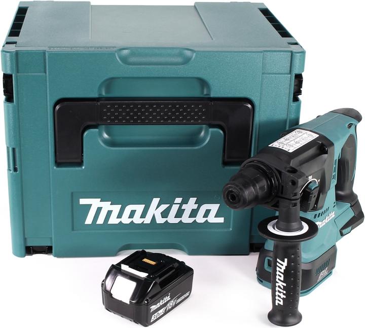 Produktbild Makita DHR 242 F1J Akku Bohrhammer 18V 2,0J SDS-plus Brushless + 1x Akku 3,0Ah + Makpac - ohne Ladeg (Akkubetrieb)