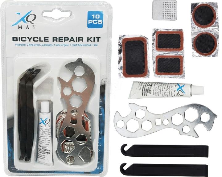 Immagine prodotto XQ Max Kit di riparazione per biciclette 10 pezzi.