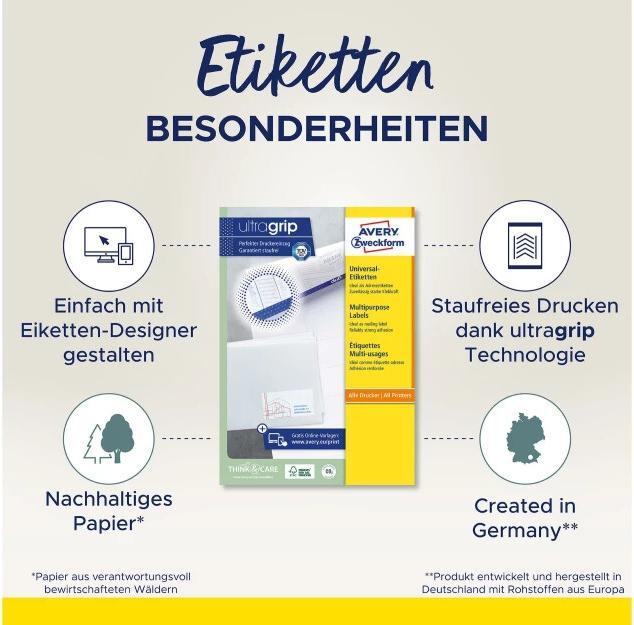 Produktbild Avery Etiketten