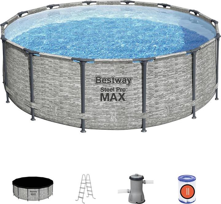 Image du produit Bestway Ensemble piscine Steel Pro Max (Ø 427 x 122 cm)