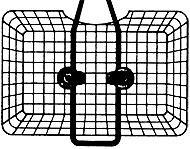 Image du produit KlickFix Fixation de panier Korbfix I pour tous les paniers à grosses mailles