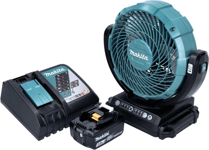Produktbild Makita DCF 102 RF1 Akku Ventilator Lüfter 18 V 18 cm + 1x Akku 3,0 Ah + Ladegerät