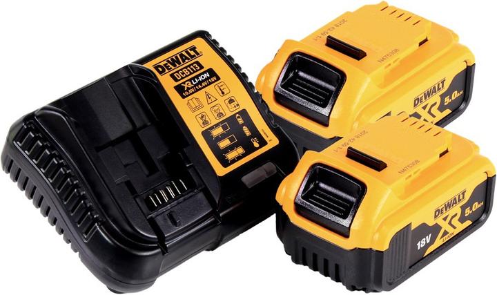 Actual product image DeWalt DCF 850 P2 Battery impact wrench 18 V 205 Nm 1/4" Brushless + 2x battery 5.0 Ah + charger + TST (Rechargeable battery operated)