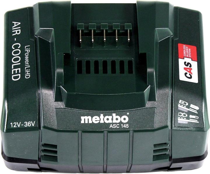Actual product image Metabo Basic set 2x Li-Power battery pack 18 V 4.0 Ah CAS Li-Ion battery ( 2x 625027000 ) + ASC 145 Fast (18 V)