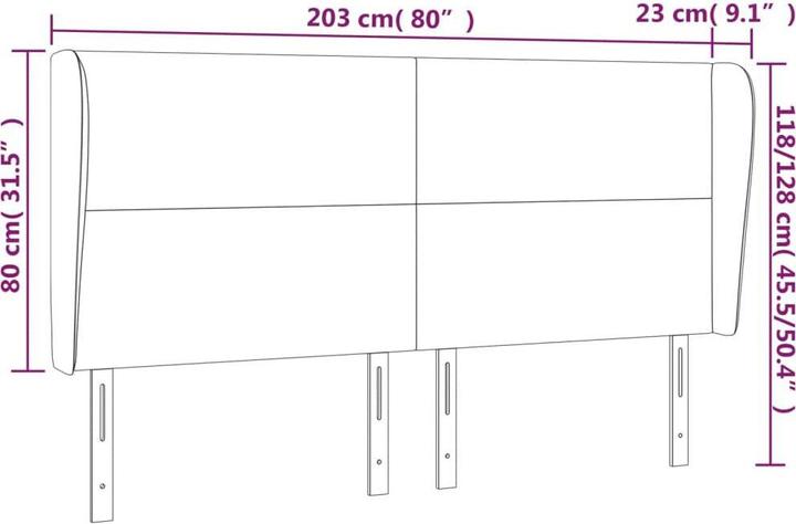 Image du produit VidaXL Franya (203 x 23 x 128 cm)