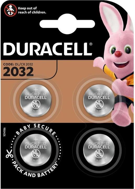 Duracell Single-use battery CR2032 (4 pcs., CR2032, 225 mAh)