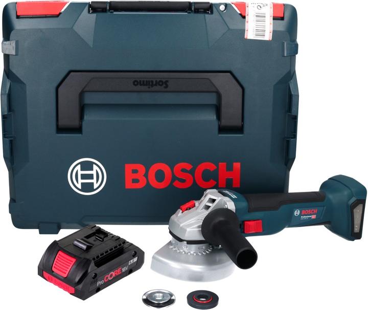 Produktbild Bosch Professional Bosch GWS 18V-10 Professional Akku Winkelschleifer 18 V 125 mm Brushless + 1x ProCORE Akku 4,0 Ah + (125 mm)