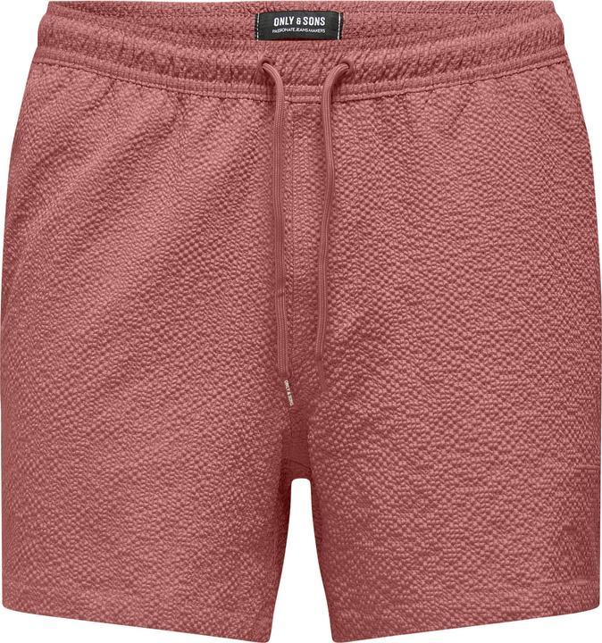 Only & Sons Onsted Life Solid Seersucker Swim Noos