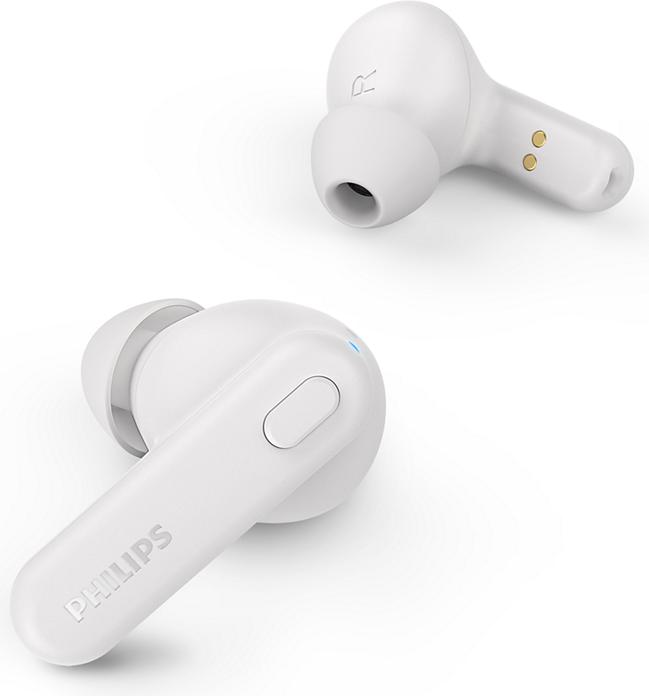 Image du produit Philips TAT1108WT Casque/écouteur Sans fil Appels intra-auriculaires/Musique Bluetooth Blanc (5 h, Sans fil)