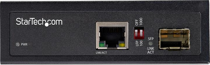 Image du produit StarTech Industrial Media Converter - 1 Gbit/s Convertisseur de média fibre optique cuivre - monomode/M