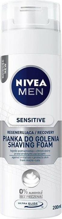 Produktbild NIVEA Men Sensitive Recovery pianka do golenia 200ml (200 ml, Rasiercreme)