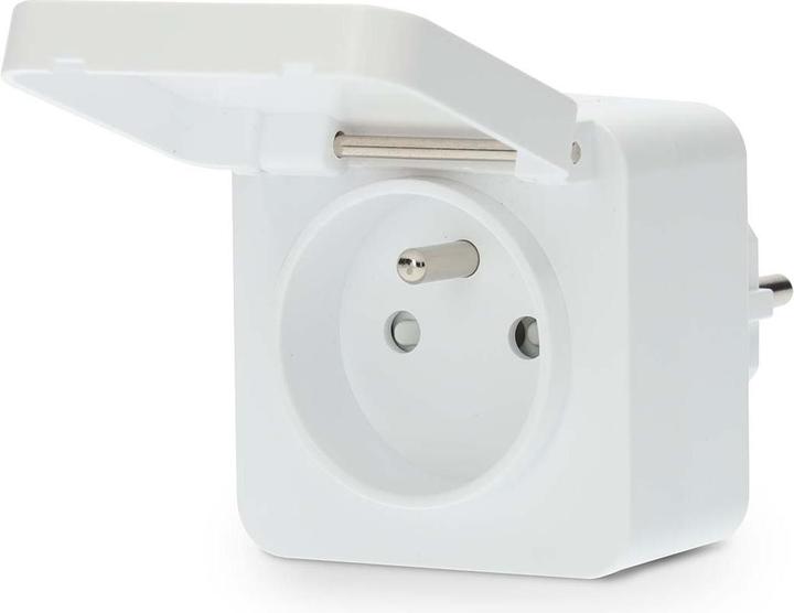 Actual product image Nedis SmartLife Smart plug Wi-Fi | IP44 | Power meter | 3680 W | France / Type E (CEE 7/6)