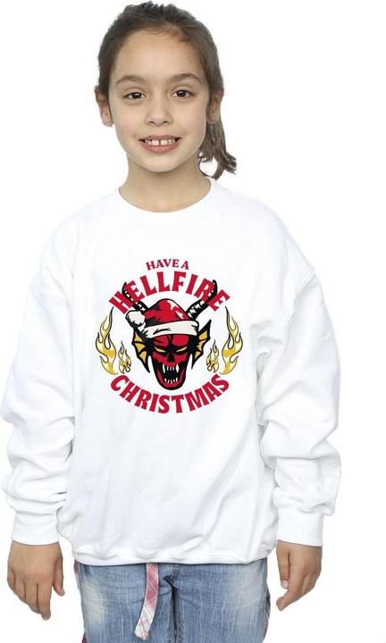 Produktbild Netflix Stranger Things Hellfire Christmas Sweatshirt Mädchen (128)