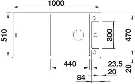Produktbild Blanco Axia Iii XL 6 S (100 cm, 51 cm)