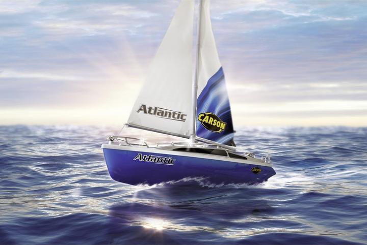 Actual product image Carson RC sailboat Atlantic 2.4GHz 100% RTR