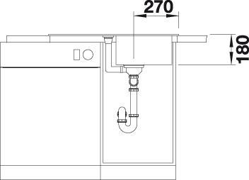 Produktbild Blanco Favos Mini (Einbauspüle, 43.50 cm, 78 cm)