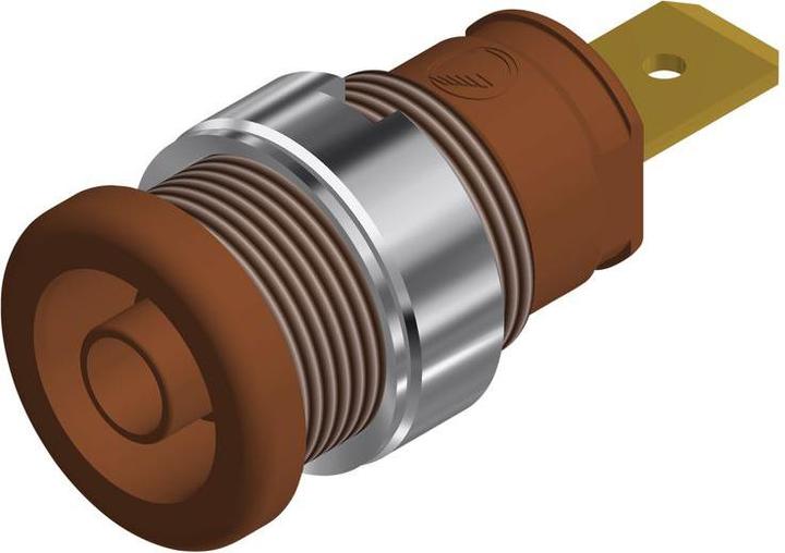 Produktbild Hirschmann Test & Measurement Sicherheitslaborbuchse, Braun, Vergoldet, 1kV, 32A