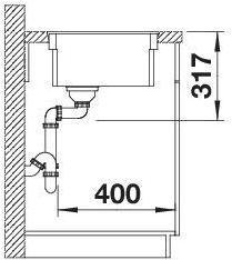 Produktbild Blanco Etagon 500-F (Einbauspüle, 52.70 cm, 42.70 cm)