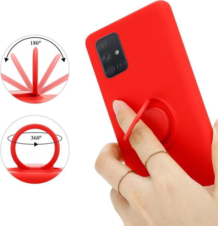 Produktbild Cadorabo TPU Liquid Ring Silicone Case Hülle (Samsung Galaxy A71)