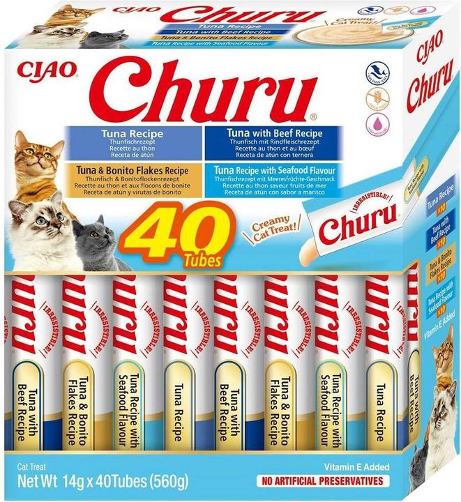Inaba Churu Variety box (Adulte, 40 pcs, 560 g)
