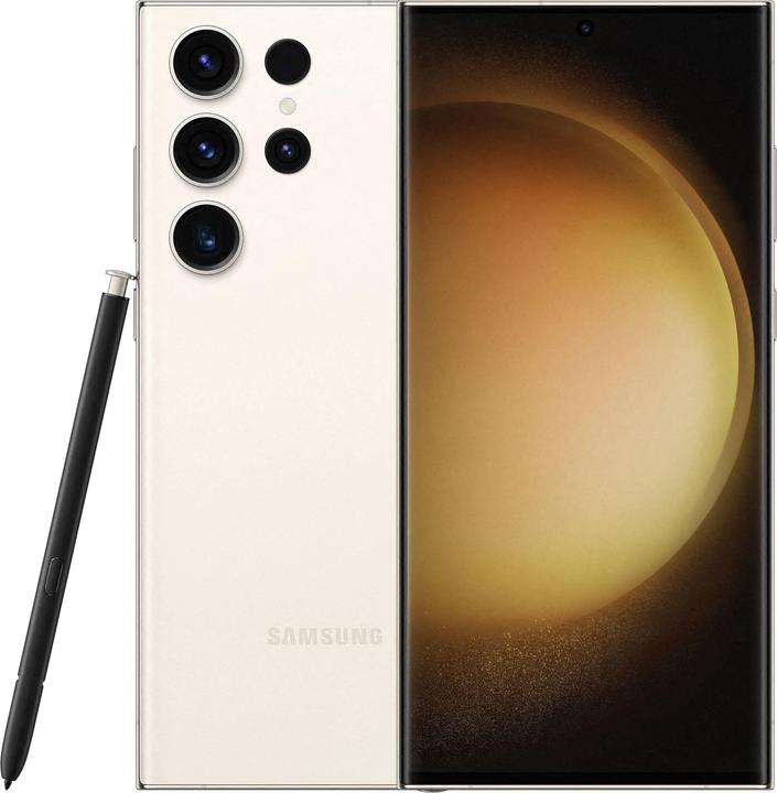 Actual product image Samsung Galaxy S23 Ultra (256 GB, Cream, 6.80", SIM + eSIM, 200 Mpx, 5G)