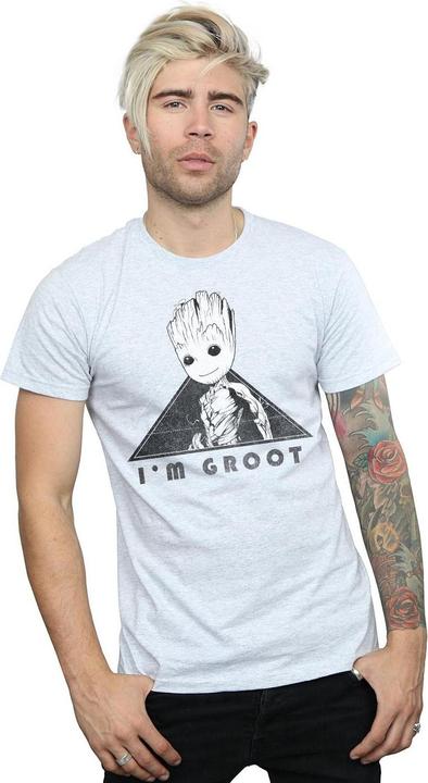 Image du produit - T-shirt GUARDIANS OF THE GALAXY VOL. GROOT MONO TRIANGLE - Homme (3XL)