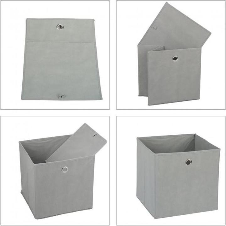 Produktbild Relaxdays 4x Aufbewahrungsbox (30 x 30 x 30 cm, 26 l)