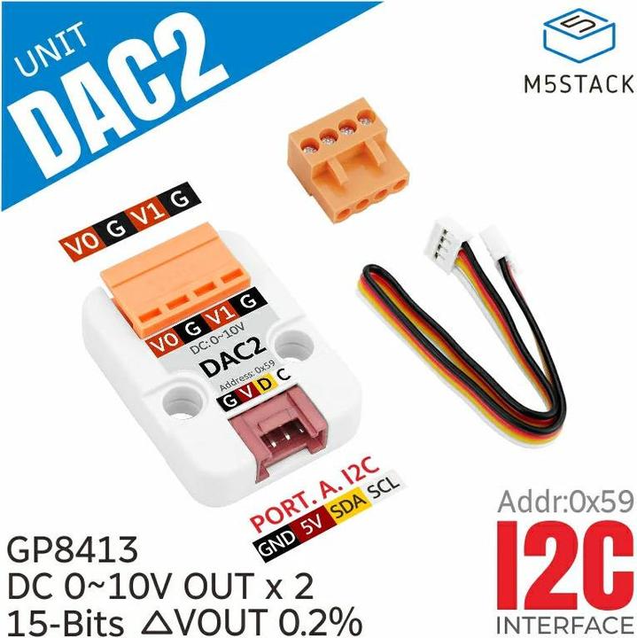 Produktbild M5Stack DAC2 I2C Unit GP8413 Digital-Analog-Wandler