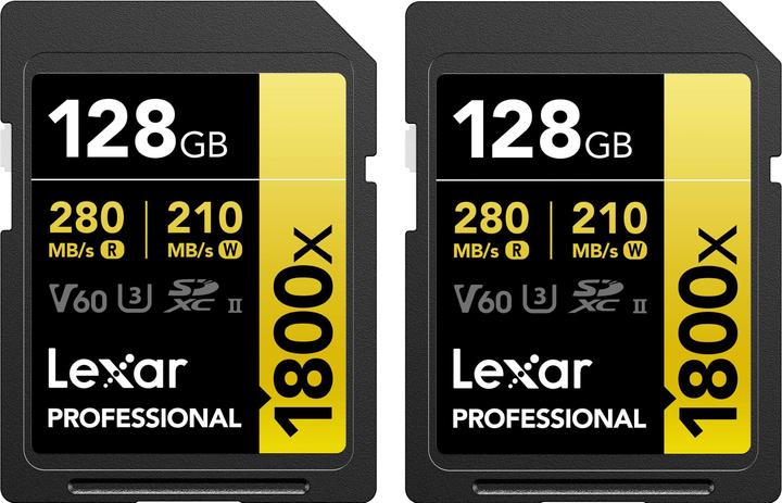 Lexar Professional (128 GB, SDXC, U3, UHS-II)