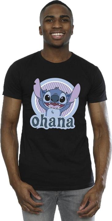 Actual product image Disney Mens Lilo And Stitch Ohana Circle T-Shirt (XXL)