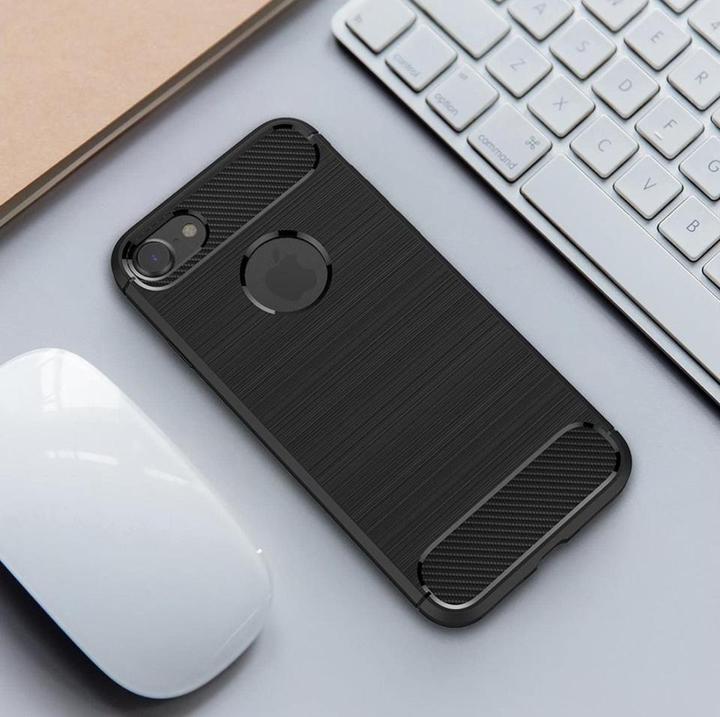 Image du produit Screenguard Apple iPhone SE 2022 Étui Carbon Brushed Soft TPU (Apple iPhone SE (3ème génération))