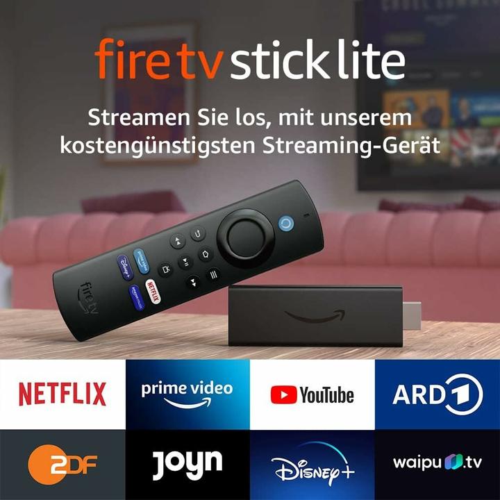 Productafbeelding Amazon Fire TV Stick Lite met Alexa spraakafstandsbediening zonder tv-knoppen (8 GB, Brand OS)