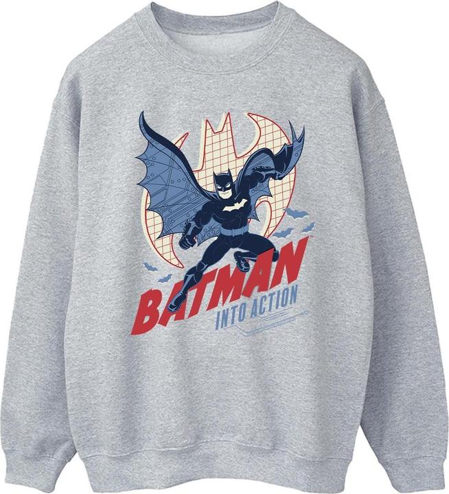 Batman Into Action Sweatshirt aus Baumwolle