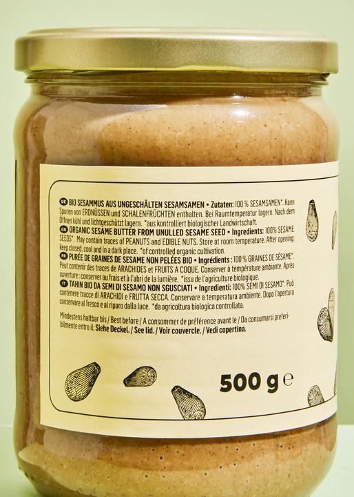 Image du produit KoRo Purée de sésame bio à base de graines de sésame non décortiquées (500 g)