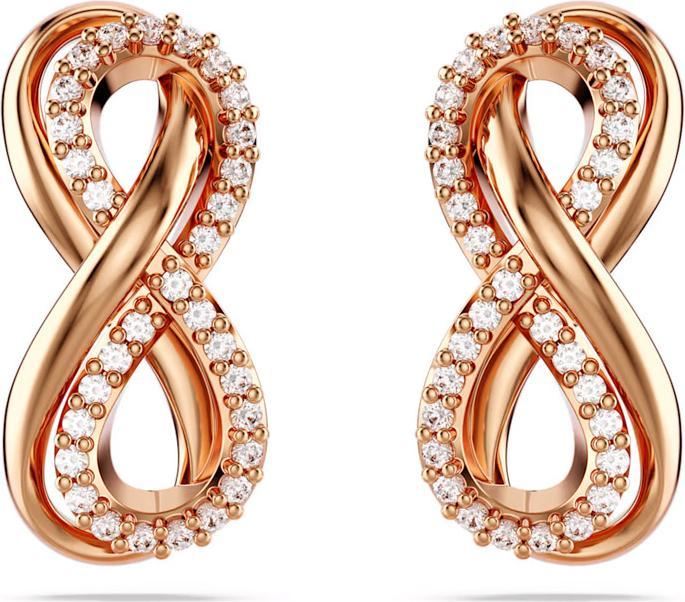 Produktbild Swarovski Hyperbola Ohrstecker Unendlichkeit Weiss Roségold (Swarovski Metall)