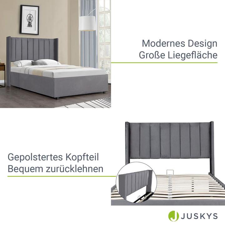 Immagine prodotto Juskys Letto imbottito Savona (120 x 200 cm)