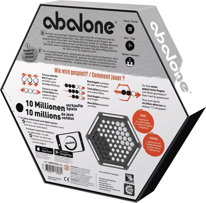 Produktbild Game Factory Abalone Classic New Design (Deutsch, Französisch, Italienisch)