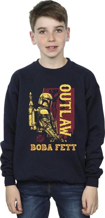 Produktbild Star Wars The Book Of Boba Fett Distressed Outlaw Sweatshirt Jungen (140, 146)