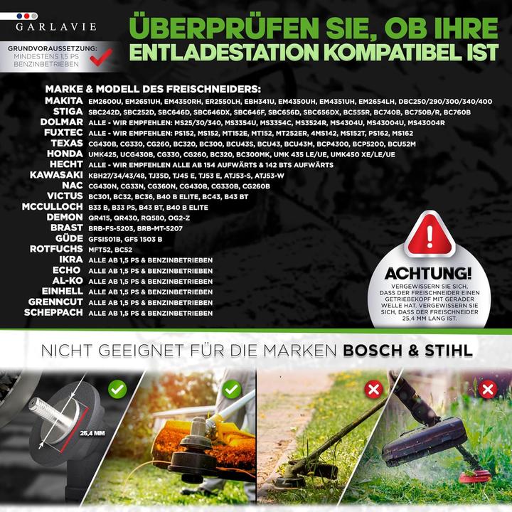 Produktbild Garlavie Unkrautbürste Freischneider (Rasentrimmer, Gartenmaschinen Aufsatz)