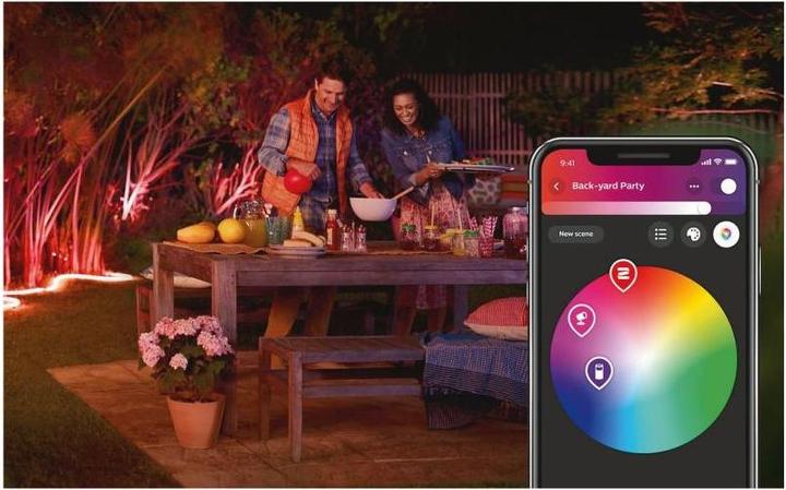 Actual product image Philips Hue LED Stripe Lightstrip Outdoor (DE Plug) (Multicoloured, 200 cm, Outdoor)