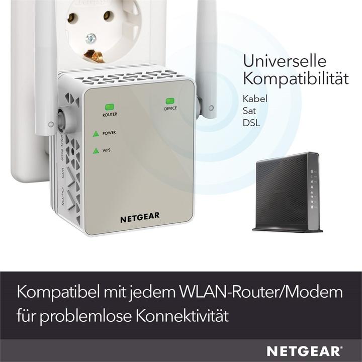 Actual product image Netgear Ex6120-100pes (866 Mbit/s, 300 Mbit/s)