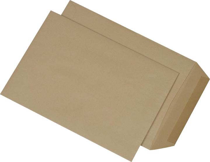 Actual product image Mailmedia Mailing bags B5 wet-adhesive, without window,90 g-sqm natron brown, net weight: 9,4 g (3... (500 x)