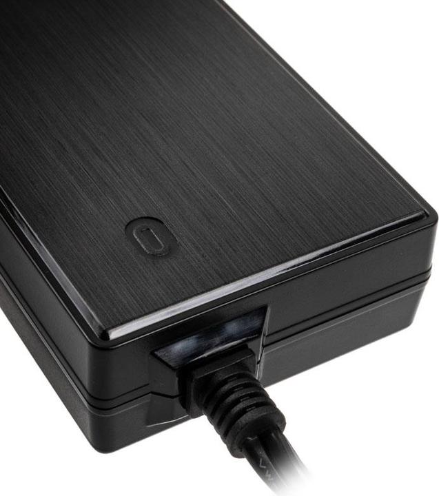 Actual product image Akasa PD150-02K external power supply, AC to DC, with 4-pin power DIN - 150 Watt (150 W)